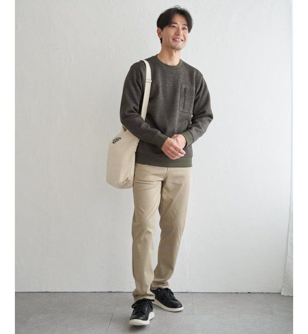 ikka「ウールライクニットヘリンボンプルオーバー」|パーカー|