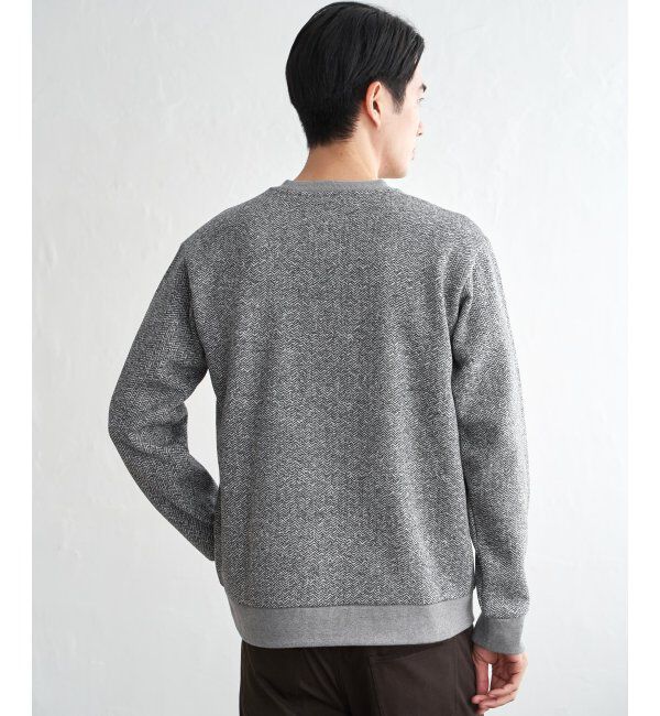 ikka「ウールライクニットヘリンボンプルオーバー」|パーカー|