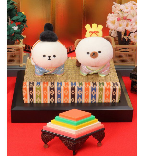 Lbc with Life「PLUFFY かぶりもの お雛様」|クッション・クッションカバー|