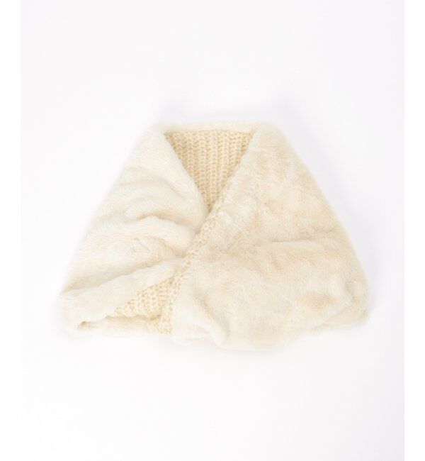 Lbc with Life「エコファーMIXスヌード」|マフラー|