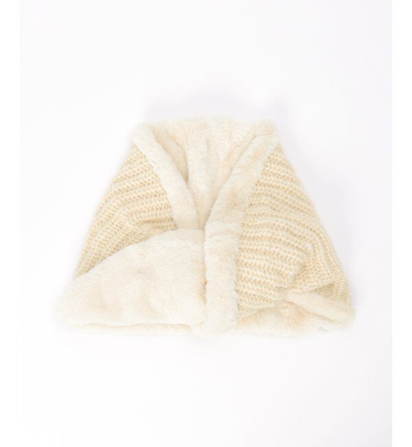 Lbc with Life「エコファーMIXスヌード」|マフラー|