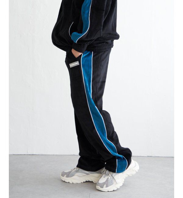 VENCE share style「VISION STREET WEAR ビジョンストリートウェア ベロアトラックパンツ」|その他|ブラック