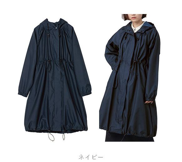 Wpc.「レインコート レディース おしゃれ 通販 ロング モッズ 長め 防水加工 はっ水 撥水 自転車」|レインコート|
