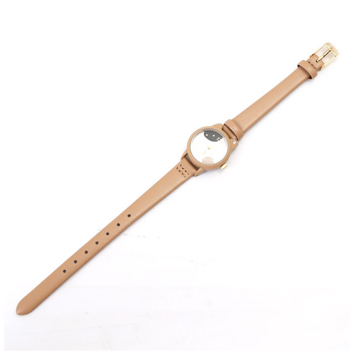 BACKYARD FAMILY「腕時計 レディース 革ベルト ねこ 通販 ウォッチ 時計 猫 猫耳 肉球 ネコ型 ブランド 女性」|腕時計|