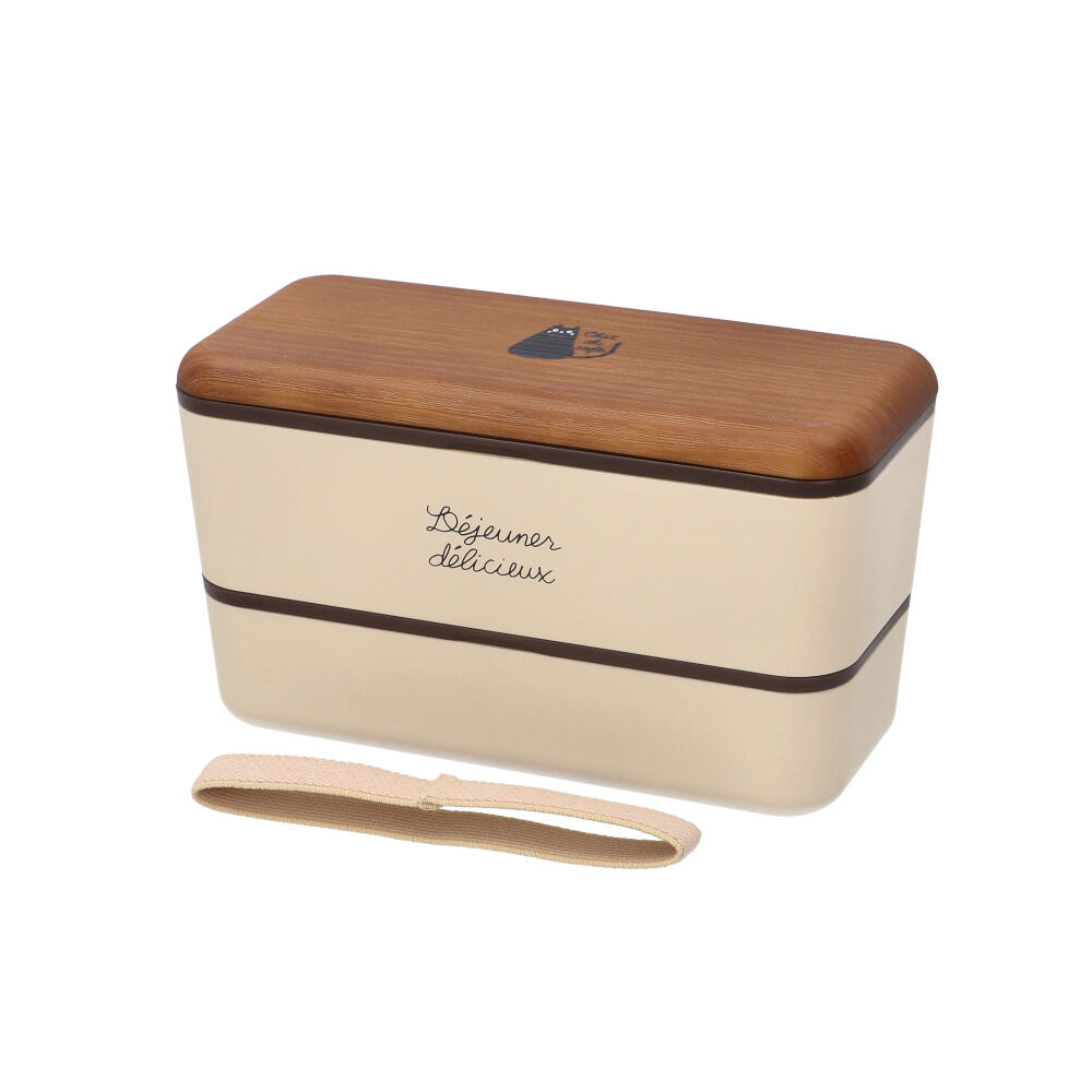 BACKYARD FAMILY「弁当箱 2段 通販 日本製 2段弁当箱 ランチボックス 730ml 入れ子式 シンプル コンパクト」|食器・キッチングッズ|ホワイト1