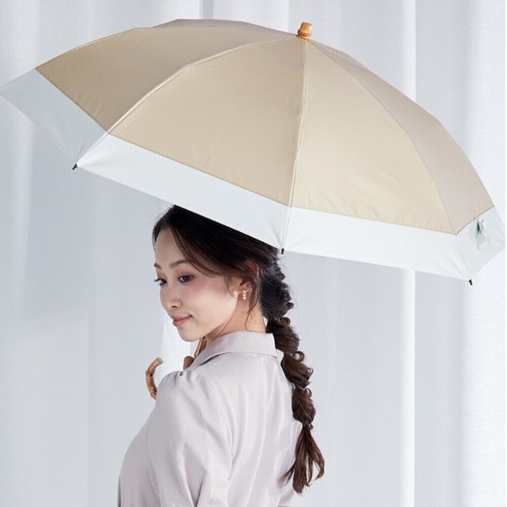 BACKYARD FAMILY「KIZAWA 日傘 折りたたみ 通販 キザワ M50DP082PO 折りたたみ傘 折りたたみ日傘」|傘|ベージュ1