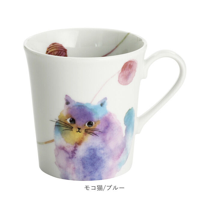 BACKYARD FAMILY「セラミック藍 マグカップ 通販 日本製 マグ カップ 磁器 湯呑み コップ 和食器 食器 にゃん屋」|食器・キッチングッズ|