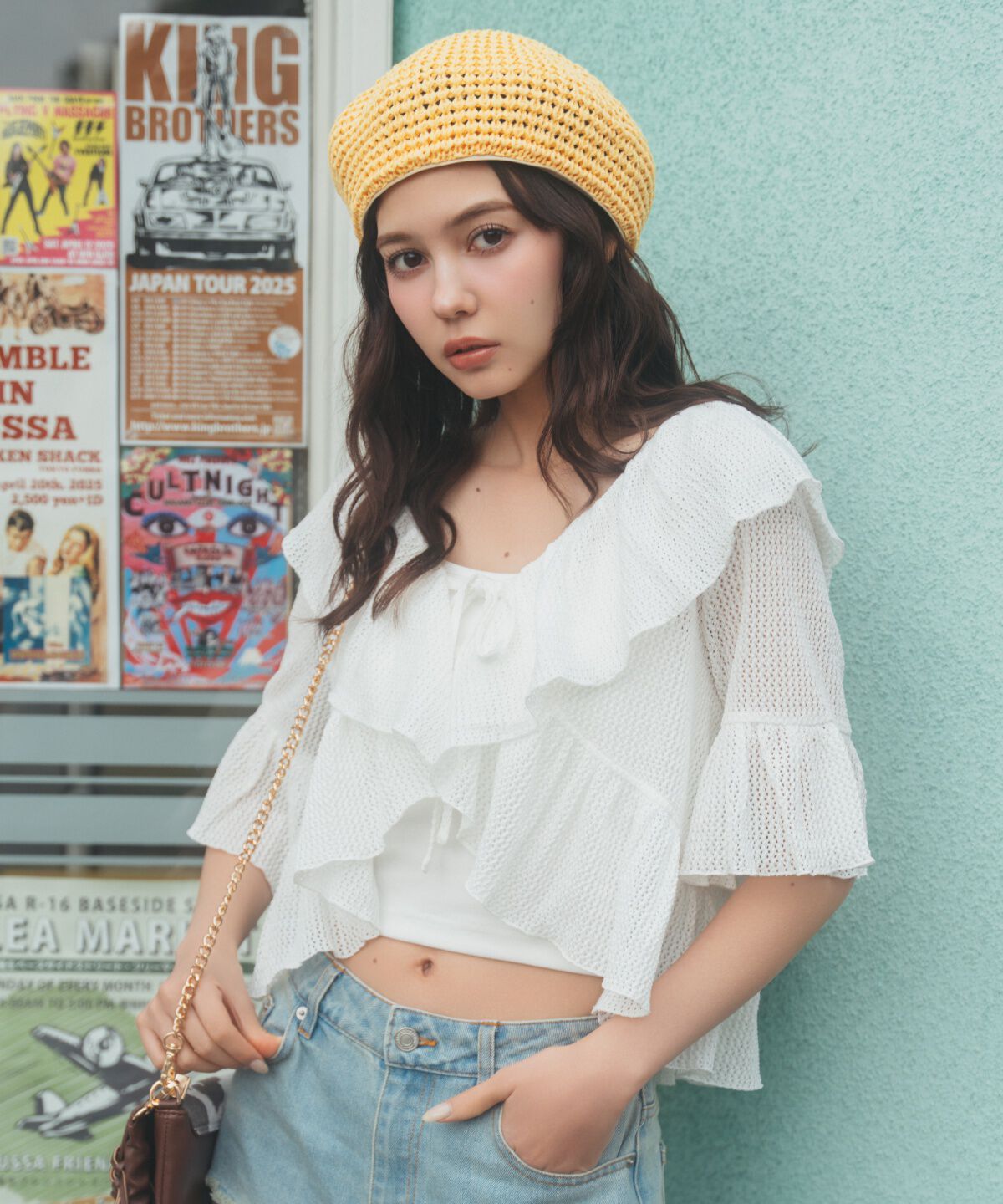 REDYAZEL「カップつきバッククロスキャミソール」|キャミソール|