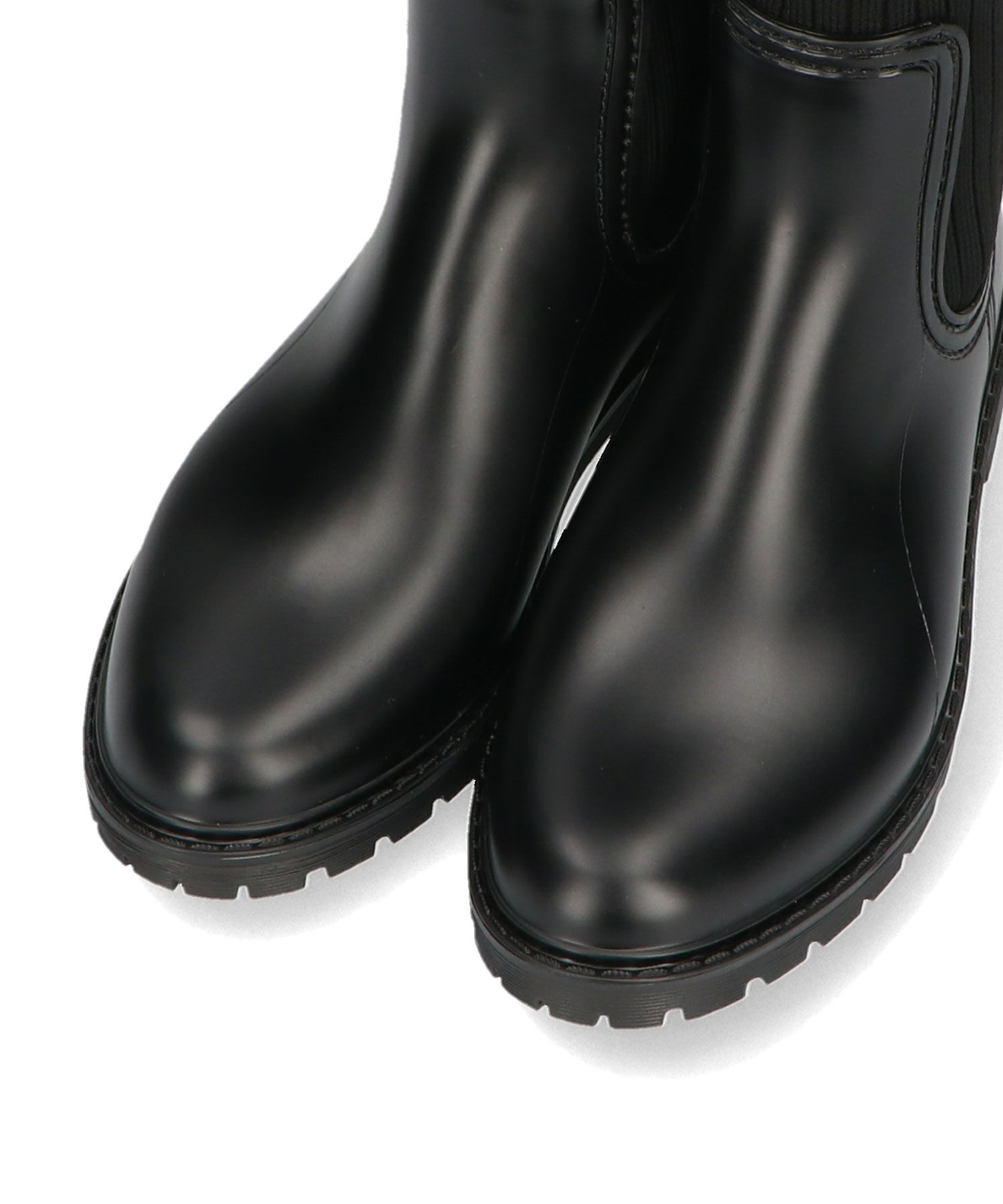 ORiental TRaffic「【防水】切替 ニット レインブーツ /R-0017 レインシューズ ニット 晴雨兼用 ゆったりサイズ」|ショートブーツ|