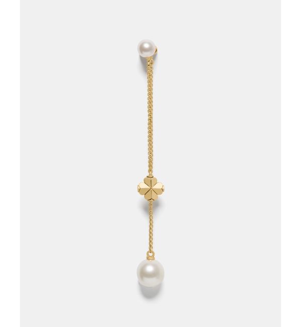 kate spade new york「スペード フラワー パール チェーン リニア ピアス」|ピアス|