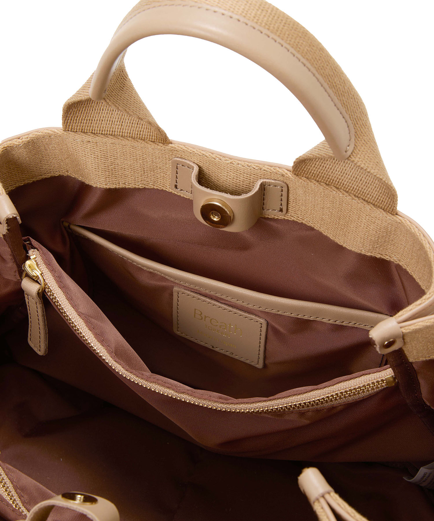 TOPKAPI BREATH「【Breath TOPKAPI】RIPPLE リプル ナイロン コンビ ベルト デザイン ミニ トートバッグ」|トートバッグ|