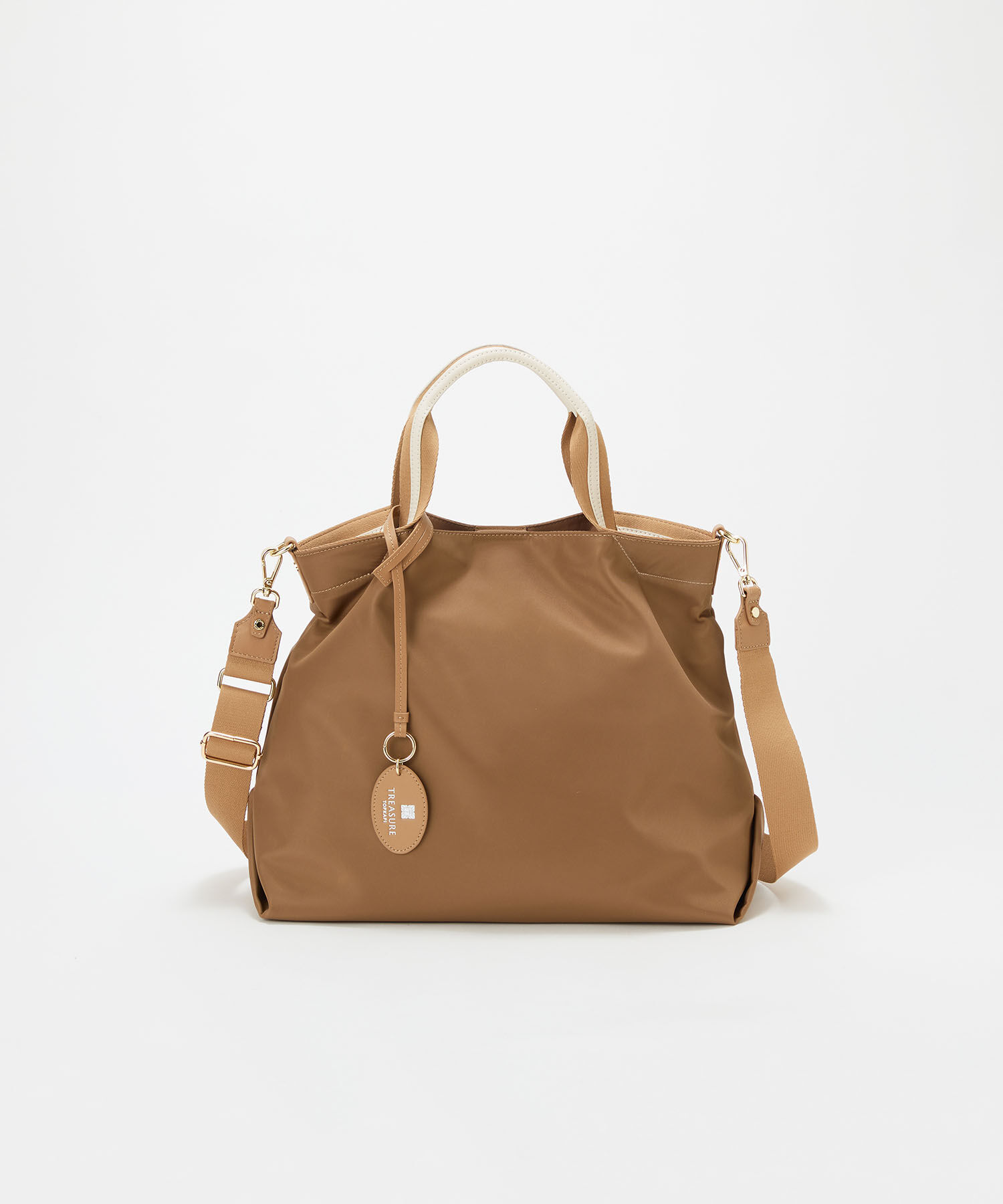 TOPKAPI BREATH「【TREASURE TOPKAPI】ストライプハンドル ナイロン 2way トートバッグ A4対応」|トートバッグ|