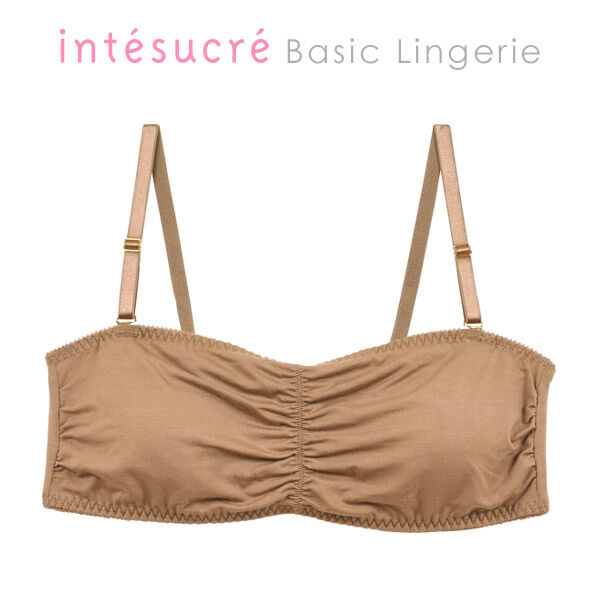 intesucre「アンテシュクレ シンプルランジェリー 竹繊維 チューブブラ ブラジャー単品 IBB107」|インナー|