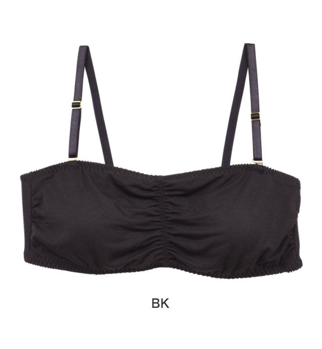 intesucre「アンテシュクレ シンプルランジェリー 竹繊維 チューブブラ ブラジャー単品 IBB107」|インナー|BK