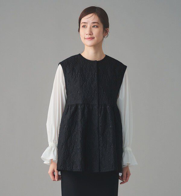 UNITED ARROWS「GISHA 2トーン ジャガード ベスト」|ベスト・ジレ|