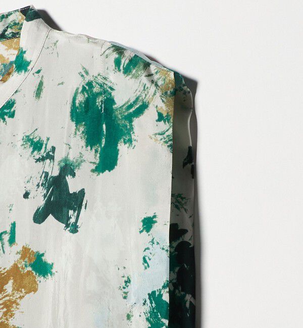 UNITED ARROWS「＜SACRA＞フローラプリント ノースリーブブラウス」|シャツ・ブラウス|