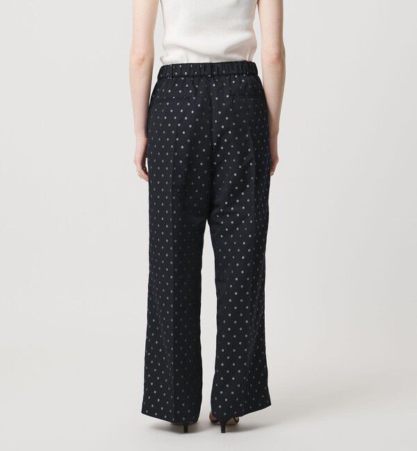 UNITED ARROWS「フラワー ジャガード 2タック ワイドパンツ ‐ウォッシャブル‐」|その他|
