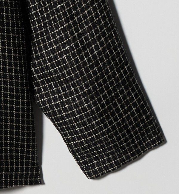 UNITED ARROWS「リネン/ナイロン チェック ユーティリティシャツ」|シャツ・ブラウス|