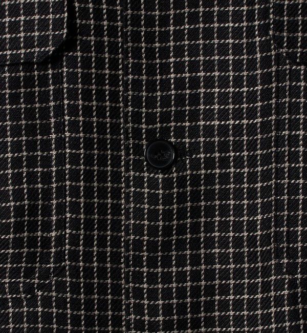 UNITED ARROWS「リネン/ナイロン チェック ユーティリティシャツ」|シャツ・ブラウス|