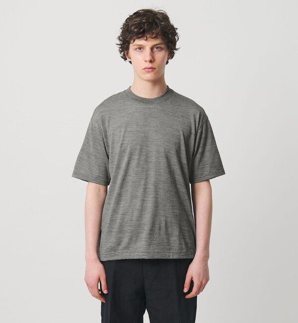 UNITED ARROWS「ウール マイクロボーダーTシャツ」|Tシャツ・カットソー|
