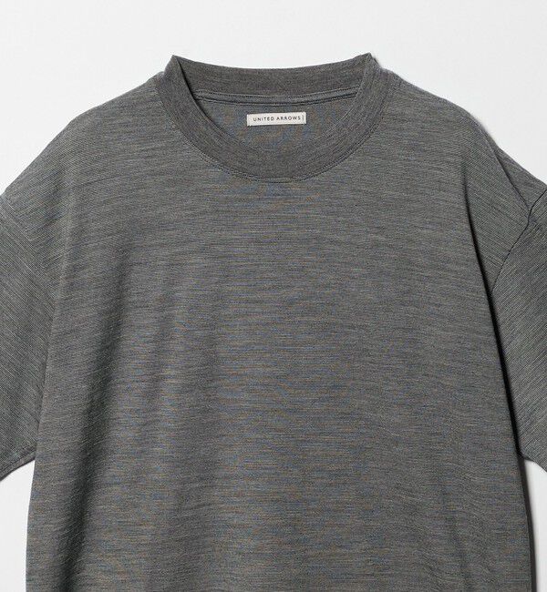 UNITED ARROWS「ウール マイクロボーダーTシャツ」|Tシャツ・カットソー|