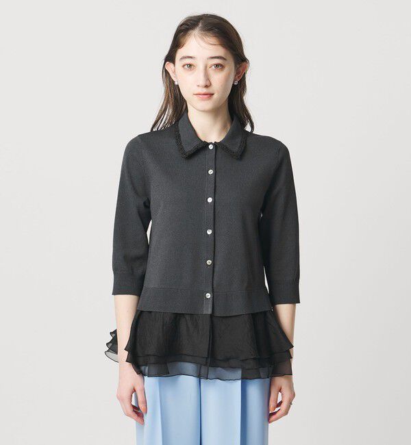 UNITED ARROWS「レディー ポロニット 」|カーディガン|