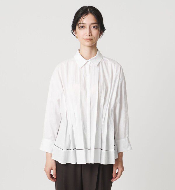 UNITED ARROWS「ピンタック シャツブラウス」|シャツ・ブラウス|