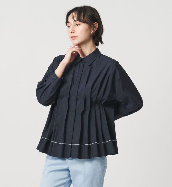 UNITED ARROWS「ピンタック シャツブラウス」|シャツ・ブラウス|
