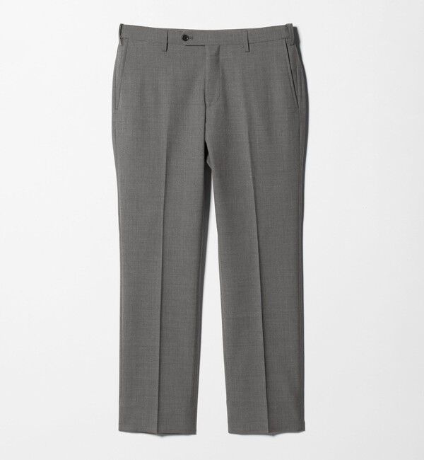 UNITED ARROWS green label relaxing「TW メランジ トロピカル スタンダード スラックス -ウォッシャブル・ストレッチ・ウエストアジャスター-」|スラックス|