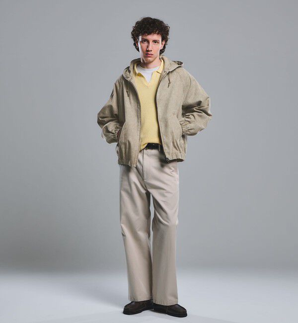 UNITED ARROWS green label relaxing「ウエストポイント ウォッシュド ワイドパンツ」|チノ|