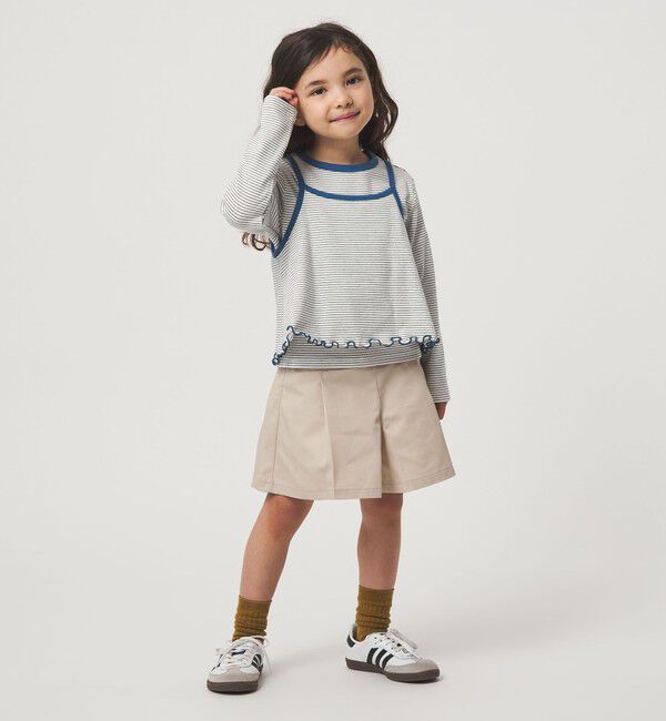 UNITED ARROWS green label relaxing「ボーダーTシャツ＋キャミソール セット / キッズ 100cm-130cm」|Tシャツ・カットソー|