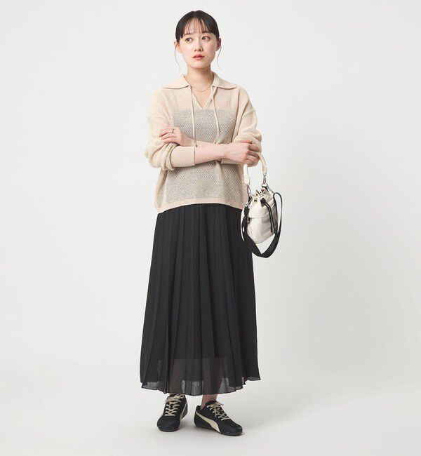 UNITED ARROWS green label relaxing「メッシュ ポロプルオーバー」|ニット・セーター|