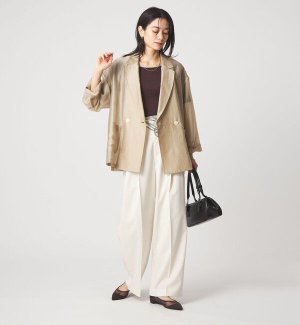 UNITED ARROWS green label relaxing「［size SHORTあり］VeryLight  ベリーライト シアー ストライプ ジャケット」|テーラードジャケット|