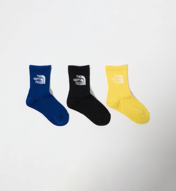 UNITED ARROWS green label relaxing「＜THE NORTH FACE＞ジャガード ロゴ 3P クルーソックス / キッズ  」|ソックス|その他1