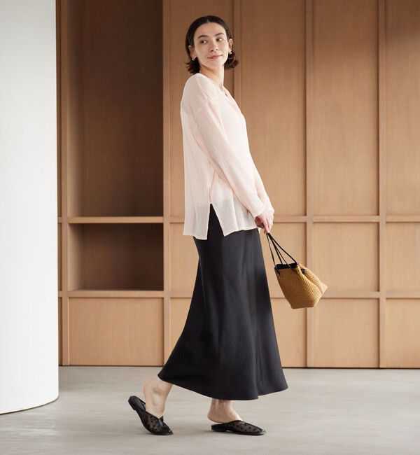 BEAUTY&YOUTH UNITED ARROWS「ポリエステルサテン マーメイドフレアスカート 」|スカート|