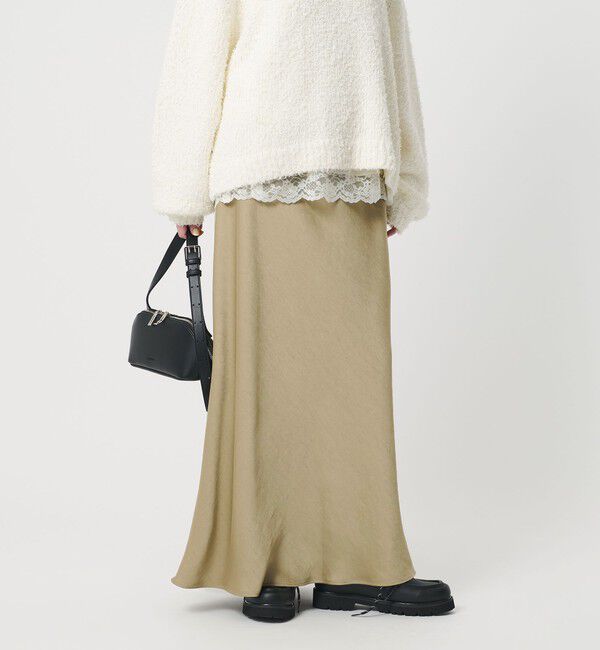 BEAUTY&YOUTH UNITED ARROWS「ポリエステルサテン マーメイドフレアスカート 」|スカート|