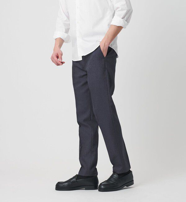 BEAUTY&YOUTH UNITED ARROWS「【WEB限定 WARDROBE SMART】デニムライク ノープリーツ パンツ」|スラックス|