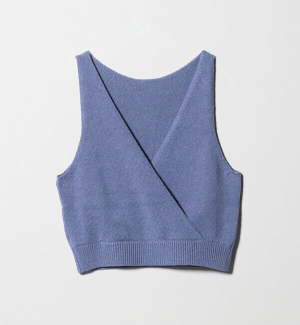 BEAUTY&YOUTH UNITED ARROWS「コットン麻ブレンド カシュクール 2WAYニットベスト  ウォッシャブル」|ベスト・ジレ|