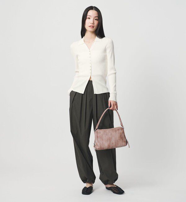 BEAUTY&YOUTH UNITED ARROWS「スキッパー リブニットカーディガン ウォッシャブル」|カーディガン|