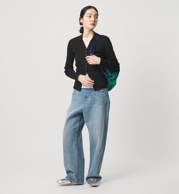 BEAUTY&YOUTH UNITED ARROWS「スキッパー リブニットカーディガン ウォッシャブル」|カーディガン|