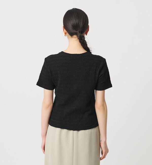 BEAUTY&YOUTH UNITED ARROWS「ジャガード コンパクト ショートスリーブTシャツ」|Tシャツ・カットソー|
