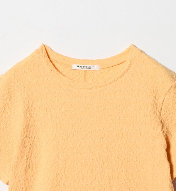 BEAUTY&YOUTH UNITED ARROWS「ジャガード コンパクト ショートスリーブTシャツ」|Tシャツ・カットソー|