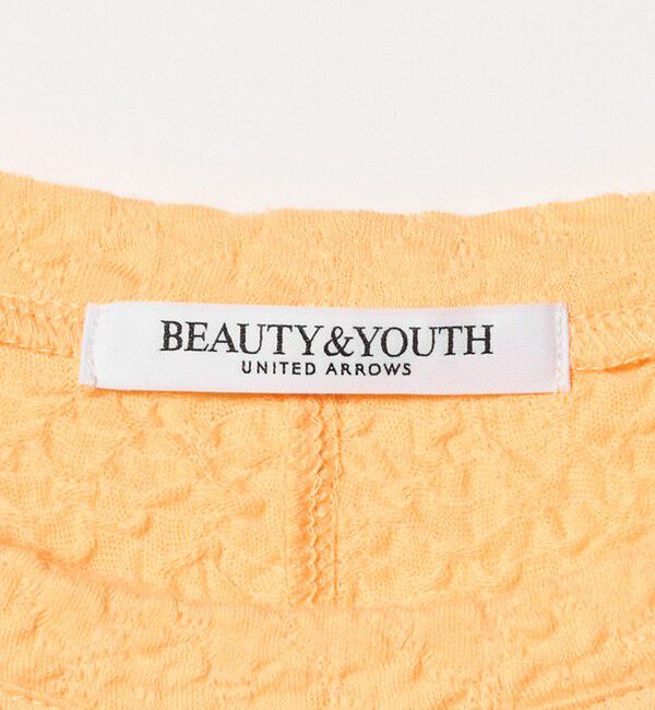 BEAUTY&YOUTH UNITED ARROWS「ジャガード コンパクト ショートスリーブTシャツ」|Tシャツ・カットソー|