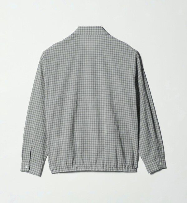 BEAUTY&YOUTH UNITED ARROWS「シャーリング チェック ジップシャツ」|シャツ・ブラウス|