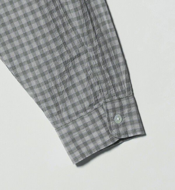 BEAUTY&YOUTH UNITED ARROWS「シャーリング チェック ジップシャツ」|シャツ・ブラウス|