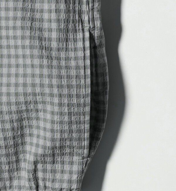 BEAUTY&YOUTH UNITED ARROWS「シャーリング チェック ジップシャツ」|シャツ・ブラウス|