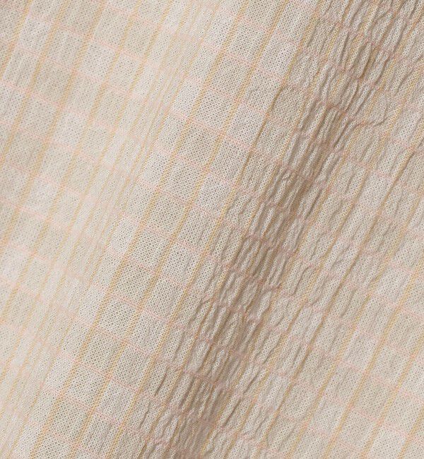 BEAUTY&YOUTH UNITED ARROWS「シャーリング チェック ジップシャツ」|シャツ・ブラウス|