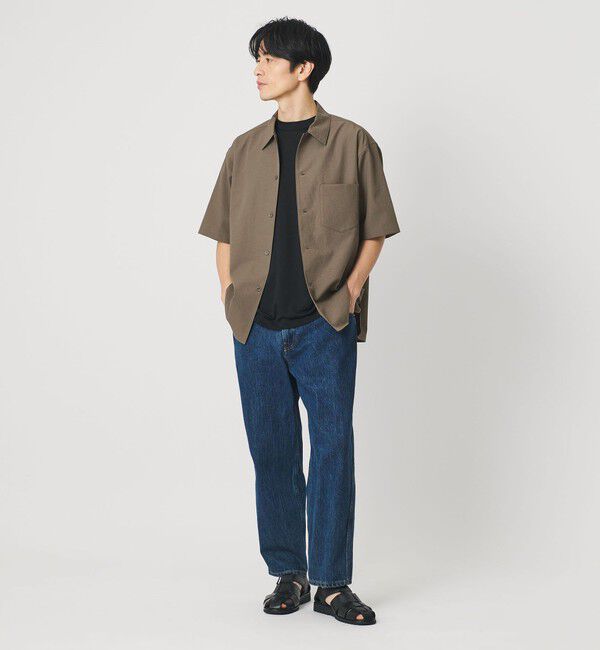 BEAUTY&YOUTH UNITED ARROWS「KOMATSU PACK キャンプカラー ショートスリーブ シャツ GRANDE型 セットアップ対応 撥水 ウォッシャブル」|シャツ・ブラウス|