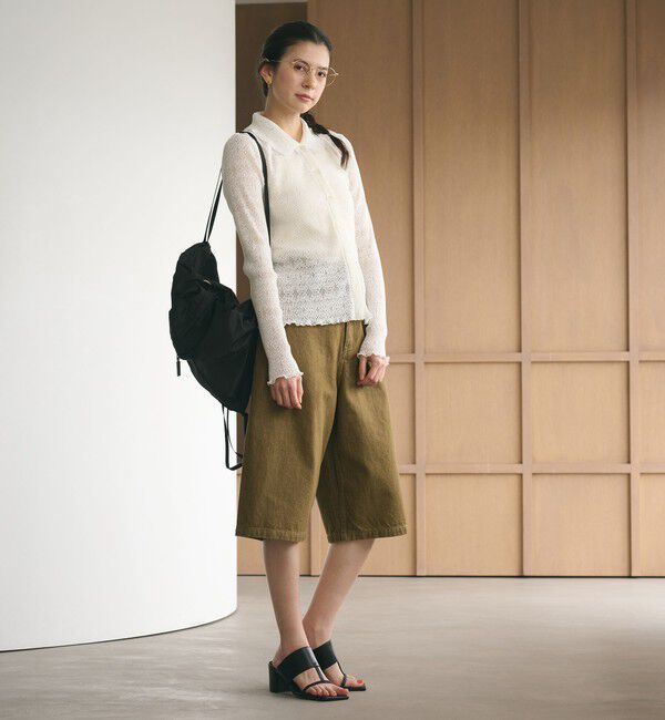 BEAUTY&YOUTH UNITED ARROWS「レースプリーツ シャツ ウォッシャブル」|カーディガン|