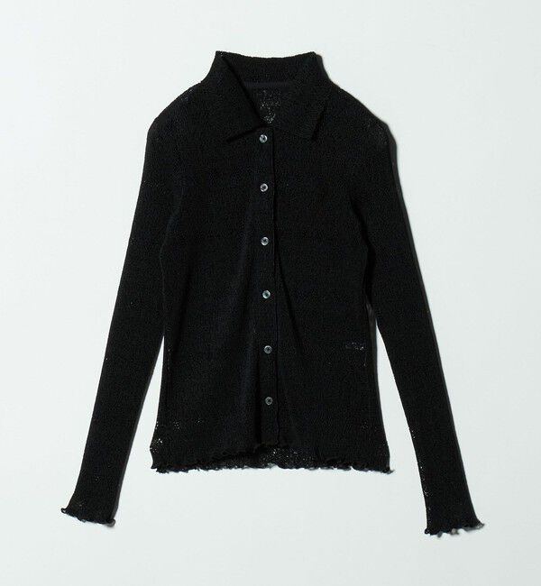 BEAUTY&YOUTH UNITED ARROWS「レースプリーツ シャツ ウォッシャブル」|カーディガン|